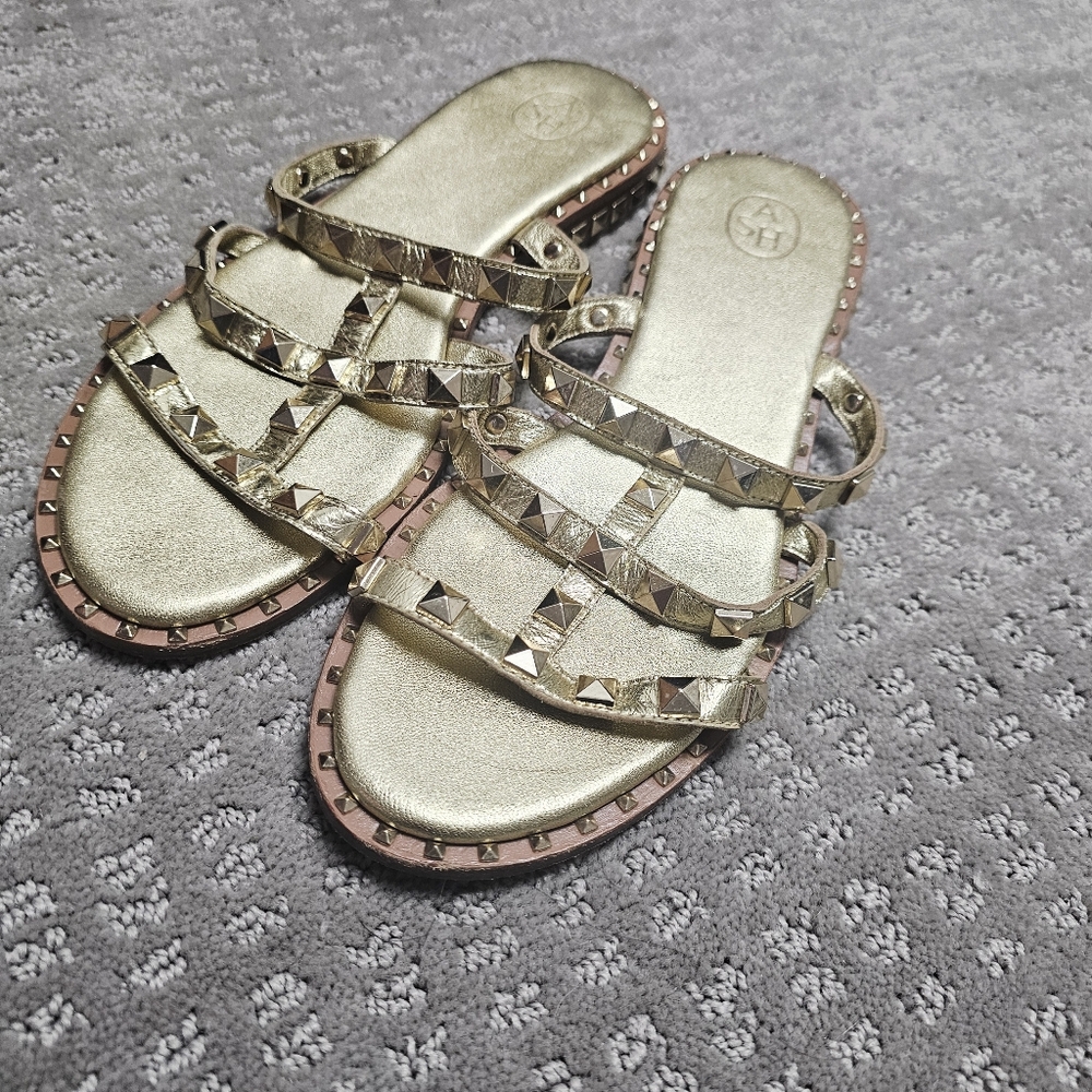 Gold ASH Studded Sandals